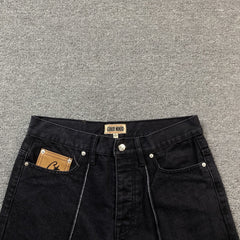 Corteiz C-Star Denim Shorts Black