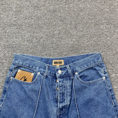 Corteiz C-Star Denim Shorts Blue