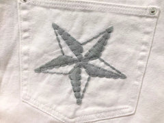 Corteiz C-Star Denim Shorts Natural