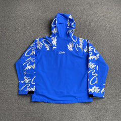 Corteiz Elitework Waterproof Shell Jacket Blue