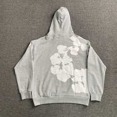 Denim Tears Big Cotton Wreath Hoodie Grey