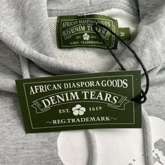 Denim Tears Big Cotton Wreath Hoodie Grey