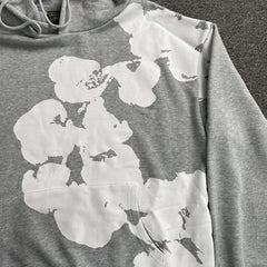 Denim Tears Big Cotton Wreath Hoodie Grey