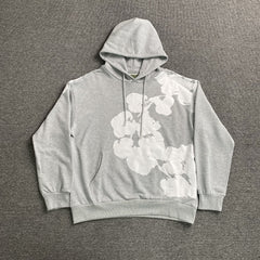 Denim Tears Big Cotton Wreath Hoodie Grey