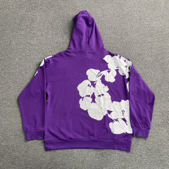 Denim Tears Big Cotton Wreath Hoodie Purple