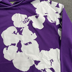 Denim Tears Big Cotton Wreath Hoodie Purple