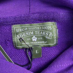 Denim Tears Big Cotton Wreath Hoodie Purple