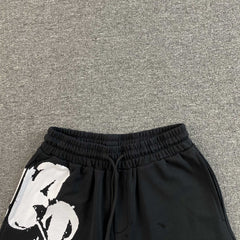 Denim Tears Big Cotton Wreath Shorts Black