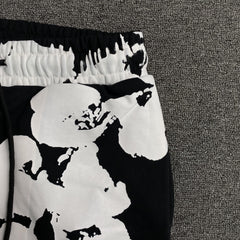 Denim Tears Big Cotton Wreath Sweatpants Black