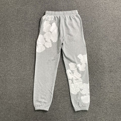 Denim Tears Big Cotton Wreath Sweatpants Grey
