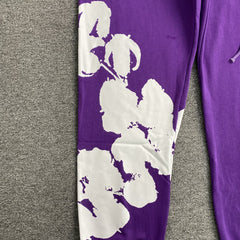 Denim Tears Big Cotton Wreath Sweatpants Purple