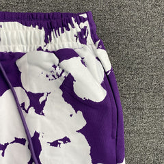 Denim Tears Big Cotton Wreath Sweatpants Purple