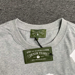 Denim Tears Big Cotton Wreath Tee Grey