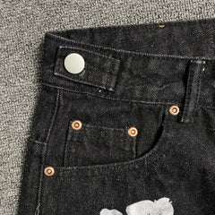 Denim Tears The Cotton Wreath Jean Short Black