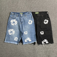 Denim Tears The Cotton Wreath Jean Short Black