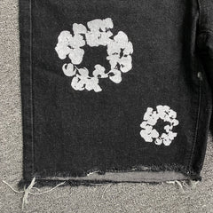 Denim Tears The Cotton Wreath Jean Short Black