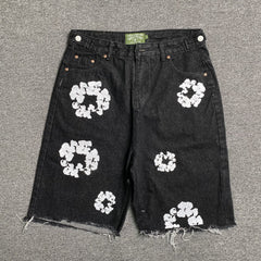 Denim Tears The Cotton Wreath Jean Short Black