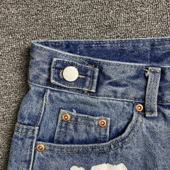 Denim Tears The Cotton Wreath Jean Short Light Blue