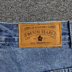 Denim Tears The Cotton Wreath Jean Short Light Blue