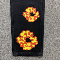 Denim Tears X Offset Wreath Jeans Black
