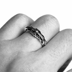 Baby Classic Floral Cross Ring