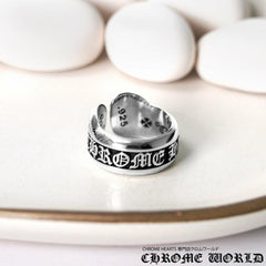 Chrome Hearts Scroll Ring – Small Label Ring