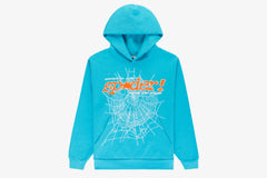 Spider Punk V2 Hoodie In Cyan