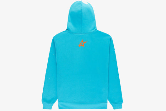 Spider Punk V2 Hoodie In Cyan