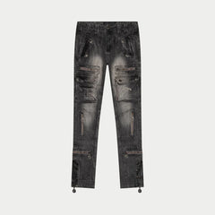 God Speed Flare Premium Cargo Pants (Grey Wash)