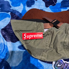 Gorra Supreme Suede Visor Camp Light Olive