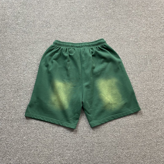 Hellstar Flame Shorts Green