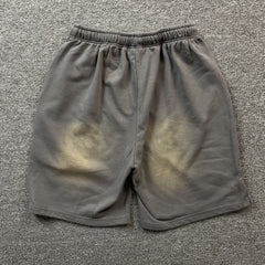 Hellstar Flame Shorts Grey