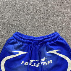 Hellstar Warm Up Shorts Blue