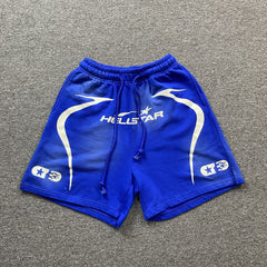Hellstar Warm Up Shorts Blue