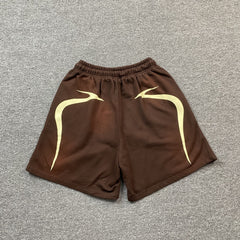 Hellstar Warm Up Shorts Brown