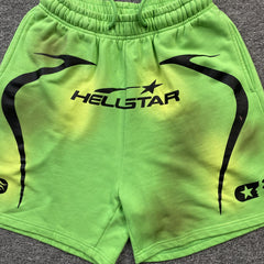 Hellstar Warm Up Shorts Green