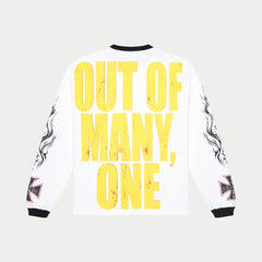 GOD Speed Long Lonely Road Long Sleeve T-shirt (White/Black)