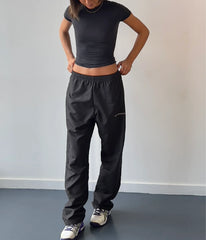 Mr Winston Spray Pants Dark Black