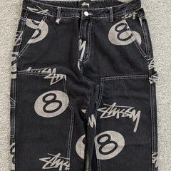 Stussy 8 Ball Jeans Black