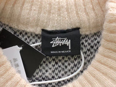 Stussy 8 Ball Knit Sweater Cream