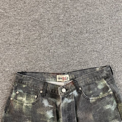 Stussy Big Ol' Stenpat Denim Shorts Camo