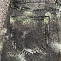 Stussy Big Ol' Stenpat Denim Shorts Camo
