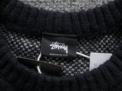 Stussy Dice Mohair Knit Sweater Black