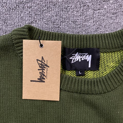 Stussy Laguna Icon Sweater Dark Green