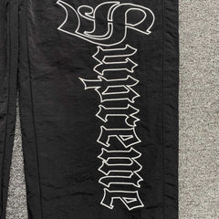 Supreme Old English Track Pants Black