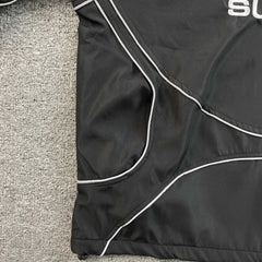 Supreme Reflective Piping Pullover Black