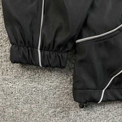 Supreme Reflective Piping Pullover Black