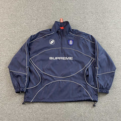 Supreme Reflective Piping Pullover Navy