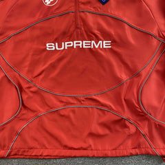 Supreme Reflective Piping Pullover Red