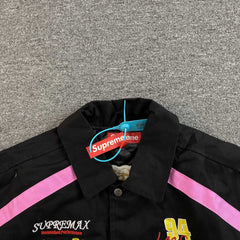 Supreme SpongeBob SquarePants Jeff Hamilton Racing Jacket Black